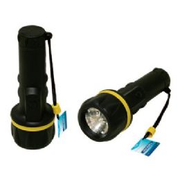 48 Pieces Flashlight With Rib Grip - Flash Lights