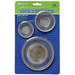 72 Pieces 3pc Sink Strainers - Strainers & Funnels