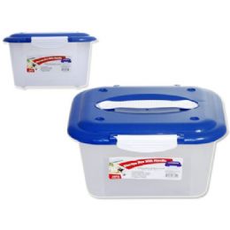48 Wholesale Handy Box W/handle Blue