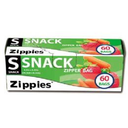 72 Wholesale 60ct Zip Seal Sanck Bags
