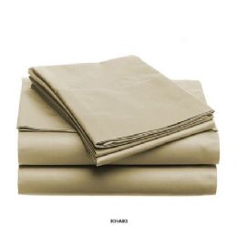 12 Pieces 3 Piece Solid Sheet Set Taupe - Sheet Sets