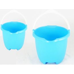 48 Units of Jumbo Bucket W/plastic Handle - Buckets & Basins