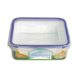 48 Wholesale Square Container With Click Lock 20oz