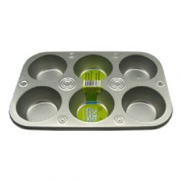 36 Units of 6-Cup Muffin Pan - Baking Supplies