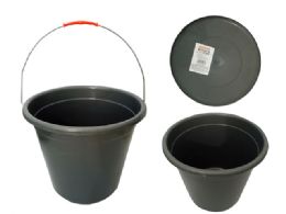 48 Pieces 9l Grey Bucket Pail - Buckets & Basins