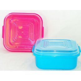 48 Wholesale Square Storage Containers W/clear Lid