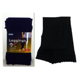288 Pieces Leggings 90% 79cm Black Clr - Womens Pants