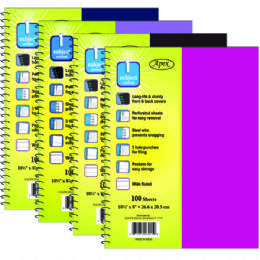 60 Wholesale Note Book - Plastic Poly Cover - One SubjecT-100 Sheets