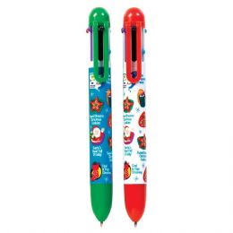 72 Units of Christmas Scented 6-Color Pen - Christmas Novelties