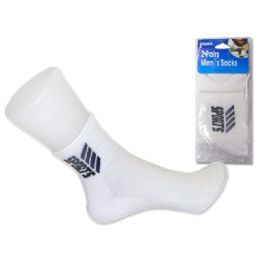 144 of Mens 2 Pack Set Of A Short Crew Socks With Arrow Print