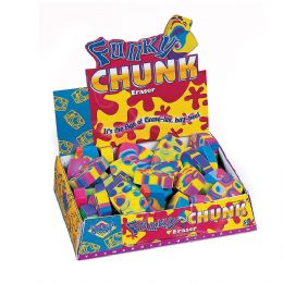 300 Pieces Funky Chunk Eraser - Erasers