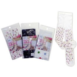 288 Units of Stocking Girl's One Size3asst Design - Childrens Tights