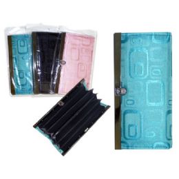 144 Pieces Wallet Lady's 3 Seation 3asstblack,blue,pink Clr - Wallets & Handbags