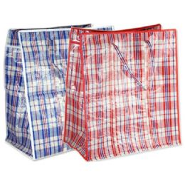 72 Pieces Plaid Shopping Bag - Bags Of All Types