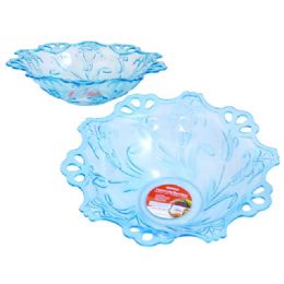 48 Wholesale Crystal Like Bowl Blue