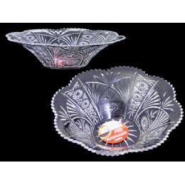 48 Wholesale Clear Crystal Like Bowl