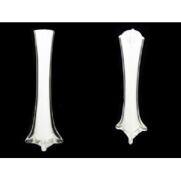 48 Units of Glass Vase 11.8" Pure White - Glassware