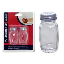 72 Wholesale Salt&pepper 2pc/set Glass