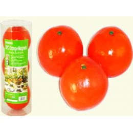 24 Wholesale Orange 3pc/pk 8.5cm In Contain