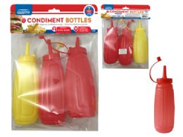 48 Pieces 3pc Condiment Bottles Set - Kitchen Gadgets & Tools