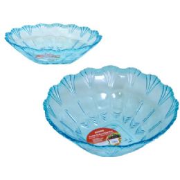 48 Pieces Crystal Like Round Bowl Blue - Plastic Dinnerware