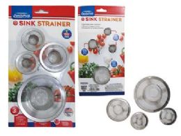144 Pieces 4pc Sink Strainers - Strainers & Funnels