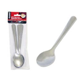 144 Wholesale 6pc Stainless Steel Spoons