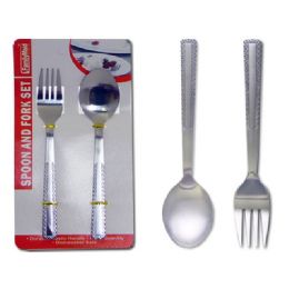 144 Wholesale D Metal Spoon+fork In Card