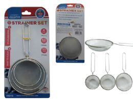 96 Wholesale Strainers 3pc