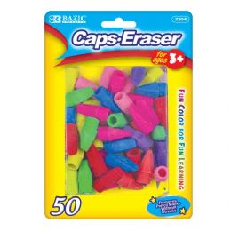 24 Wholesale Neon Eraser Top (50/pack)