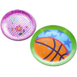 48 Pieces Mela Plate 8" 2pc/set 2asst - Plastic Serving Ware