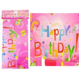 144 Pieces Tablecover 54x72cm Butterfly D - Party Paper Goods