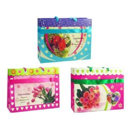 144 Pieces Flower Gift Bag With Button - Gift Bags Everyday