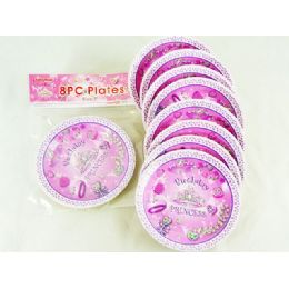 144 Pieces Plates 7" 8pc/set Princess Des - Party Paper Goods