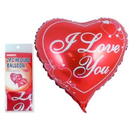 288 Wholesale Balloon I Love You 2pc
