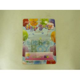 144 Wholesale Candle Happy B'day Boy & Girl