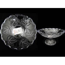 48 Pieces Crystal Bowl Rd W/stand - Glassware