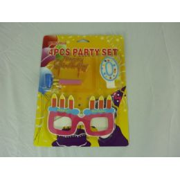 144 Pieces Birthday Set 4pcs - Party Favors