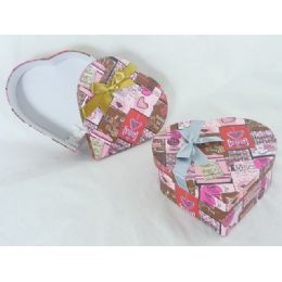 48 Pieces Paper Box Heart 7.48"x7.68"x2.valantine Design - Valentines