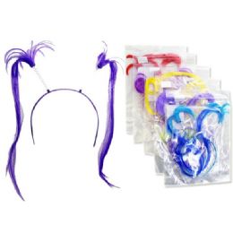 288 Wholesale Hair Band With Fake Hair