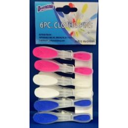 48 Wholesale Rubber Tipped Jumbo Clothespins