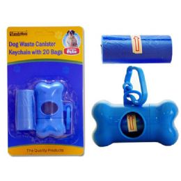 144 Wholesale Dog Waste Canister Keychain