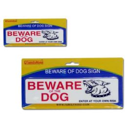 144 Wholesale Dog Sign Od Beware