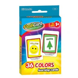 48 Bulk Bazic Colors Preschool Flash Cards (36/pack)