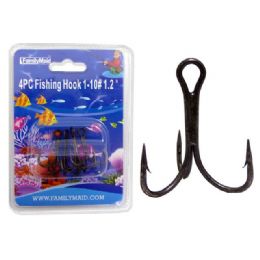 144 Pieces Fishing Hook 4pc 1-10# 1.2" - Fishing Items