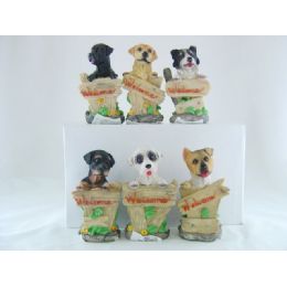 48 Wholesale 1/f Dog W/welcome 6/s 6"