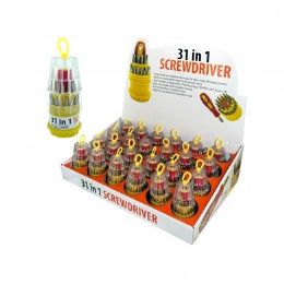 72 Pieces 31 In 1 Screwdriver Set On Counter Display - Screwdrivers and Sets