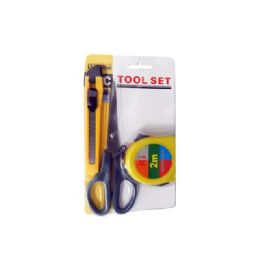 144 Pieces Tool Set 3pc/set Knife+tape+scissors - Tool Sets