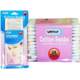 60 Pieces 550 Piece Cotton Swabs - Cotton Balls & Swabs