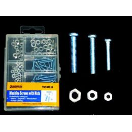 96 Pieces Screws W/nuts 150g/box - Screws Nails and Anchors